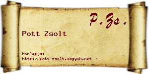 Pott Zsolt névjegykártya